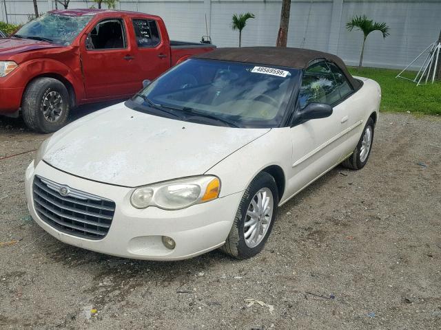 1C3EL55R14N214154 - 2004 CHRYSLER SEBRING LX WHITE photo 2