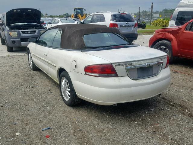 1C3EL55R14N214154 - 2004 CHRYSLER SEBRING LX WHITE photo 3