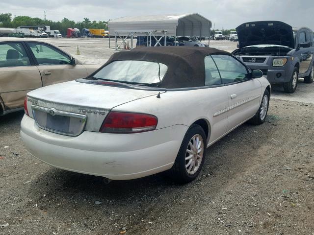 1C3EL55R14N214154 - 2004 CHRYSLER SEBRING LX WHITE photo 4