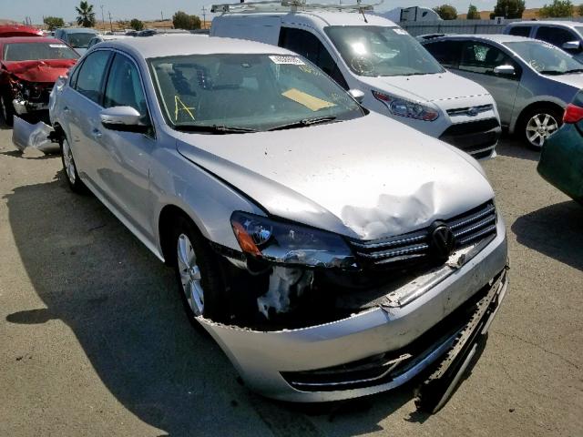 1VWBP7A30EC012318 - 2014 VOLKSWAGEN PASSAT SE SILVER photo 1