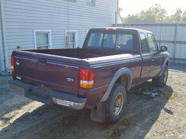 1FTCR15X5PTA53378 - 1993 FORD RANGER SUP BURGUNDY photo 4