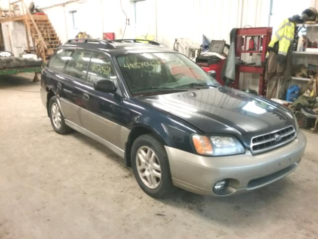 4S3BH675547666389 - 2004 SUBARU LEGACY OUT BLUE photo 1