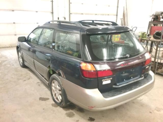 4S3BH675547666389 - 2004 SUBARU LEGACY OUT BLUE photo 3