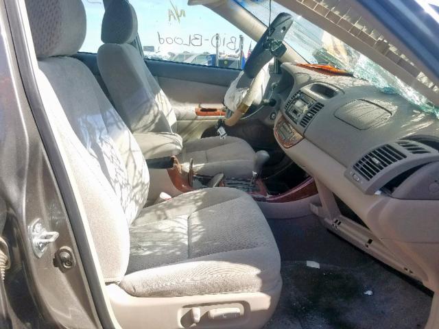4T1BE32K04U850182 - 2004 TOYOTA CAMRY LE GRAY photo 5
