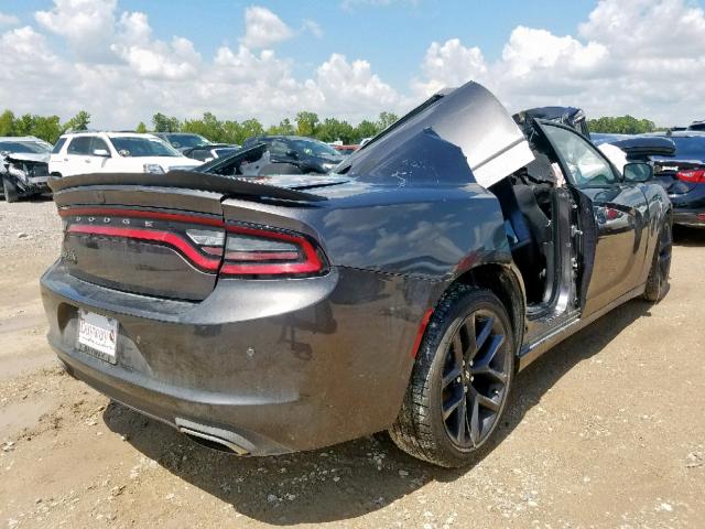 2C3CDXBG6KH672961 - 2019 DODGE CHARGER SX GRAY photo 4