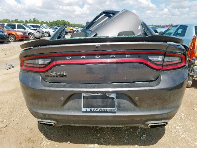 2C3CDXBG6KH672961 - 2019 DODGE CHARGER SX GRAY photo 9