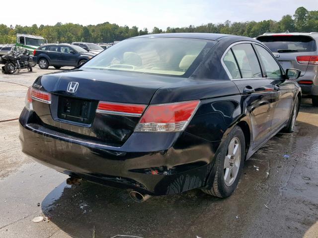 1HGCP2F35CA002574 - 2012 HONDA ACCORD LX BLACK photo 4