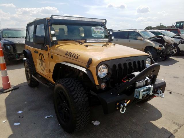 1C4AJWAG3EL221162 - 2014 JEEP WRANGLER S YELLOW photo 1