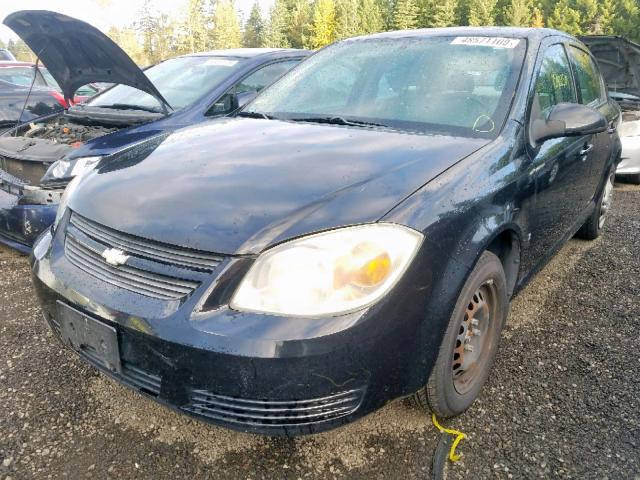 1G1AL58F487102821 - 2008 CHEVROLET COBALT LT BLACK photo 2