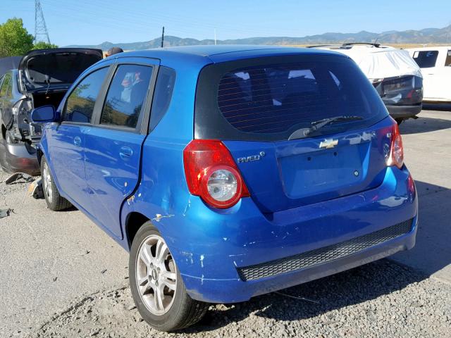 KL1TG66EX9B329473 - 2009 CHEVROLET AVEO LT BLUE photo 3