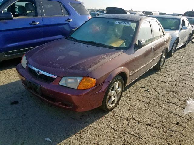 JM1BJ2210X0106966 - 1999 MAZDA PROTEGE ES 勃艮第红 照片 2