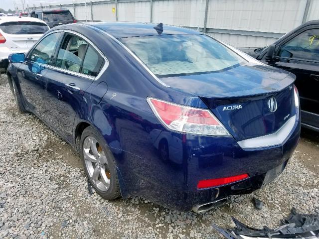 19UUA96509A005536 - 2009 ACURA TL BLUE photo 3