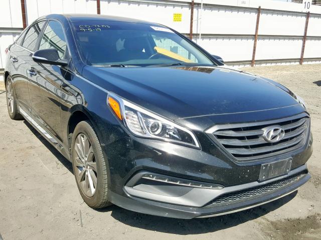 5NPE34AF5FH074825 - 2015 HYUNDAI SONATA SPO BLACK photo 1