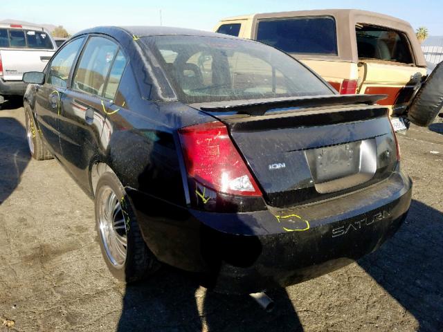 1G8AF52F24Z129371 - 2004 SATURN ION LEVEL BLACK photo 3