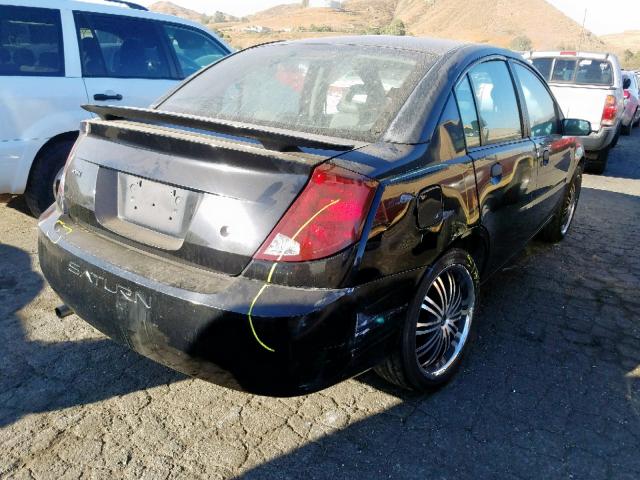 1G8AF52F24Z129371 - 2004 SATURN ION LEVEL BLACK photo 4