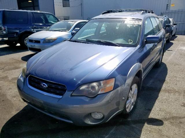 4S4BP62C257389801 - 2005 SUBARU LEGACY OUT BLUE photo 2