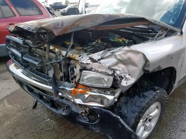 1D7HG48N64S664857 - 2004 DODGE DAKOTA QUA SILVER photo 9