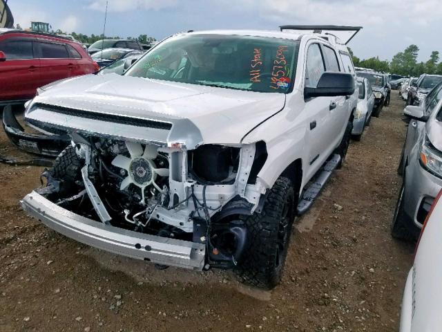 5TFDY5F11KX842136 - 2019 TOYOTA TUNDRA CRE WHITE photo 2