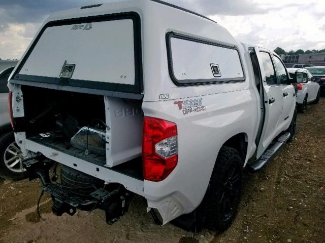 5TFDY5F11KX842136 - 2019 TOYOTA TUNDRA CRE WHITE photo 4