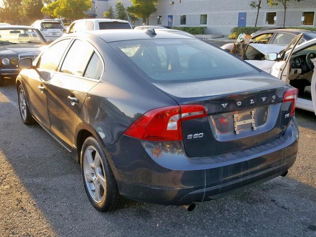 YV1622FS5C2049982 - 2012 VOLVO S60 T5 GRAY photo 3