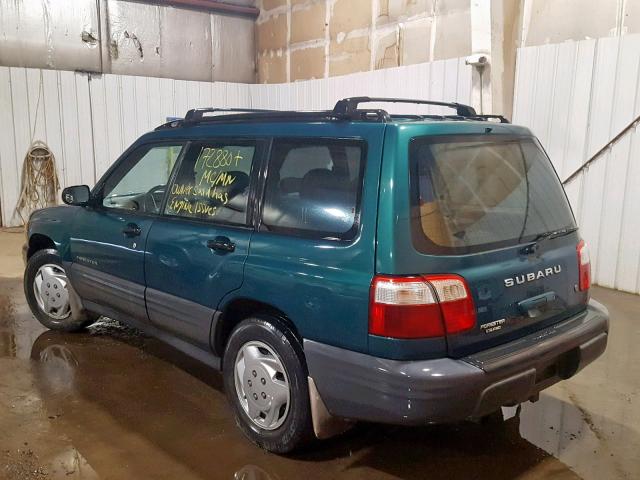 JF1SF63531H716997 - 2001 SUBARU FORESTER L GREEN photo 3