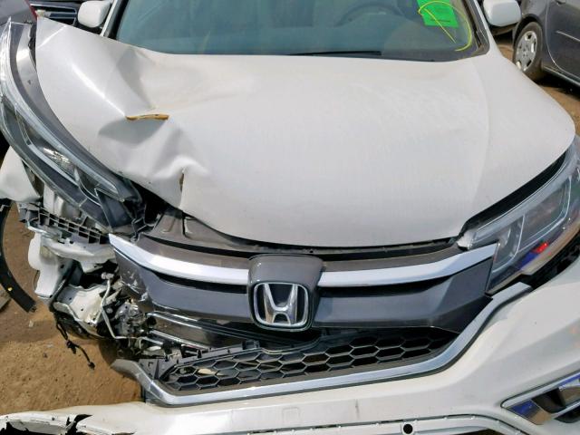 5J6RM4H78FL034919 - 2015 HONDA CR-V EXL WHITE photo 7