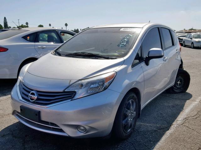 3N1CE2CP0EL428425 - 2014 NISSAN VERSA NOTE SILVER photo 2