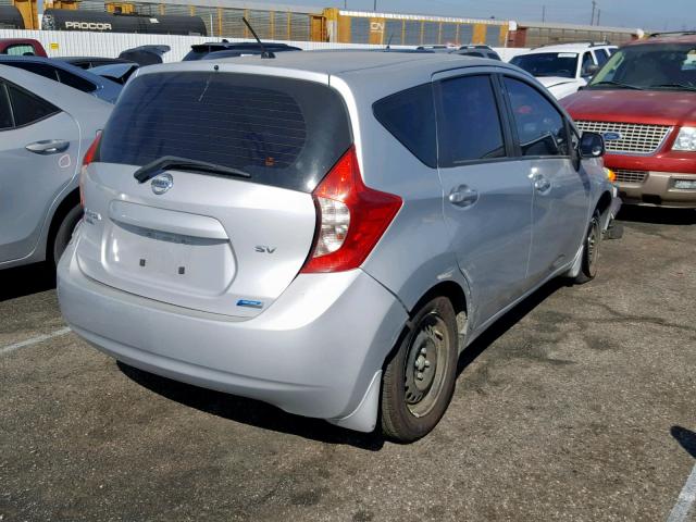 3N1CE2CP0EL428425 - 2014 NISSAN VERSA NOTE SILVER photo 4