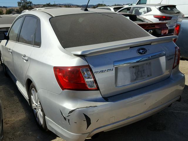 JF1GE75698G505503 - 2008 SUBARU IMPREZA WR SILVER photo 3