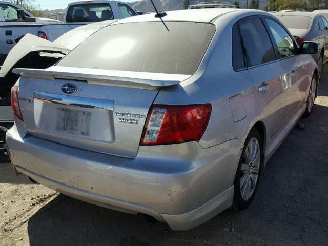 JF1GE75698G505503 - 2008 SUBARU IMPREZA WR SILVER photo 4