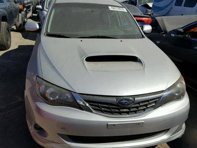 JF1GE75698G505503 - 2008 SUBARU IMPREZA WR SILVER photo 9