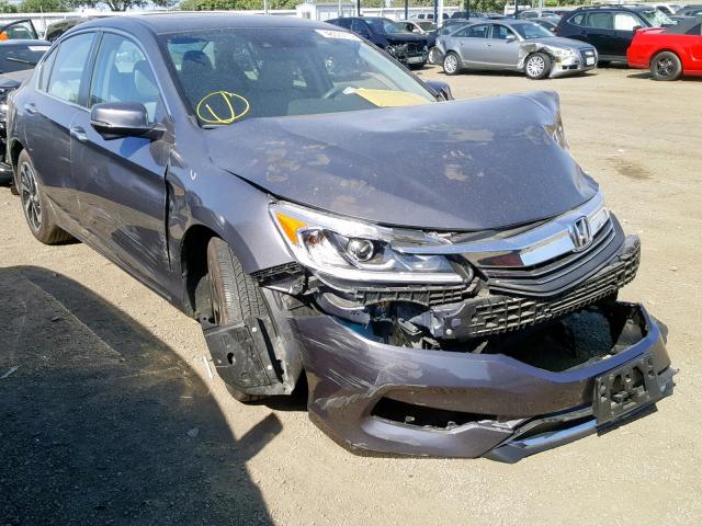 1HGCR2F95HA002385 - 2017 HONDA ACCORD EXL GRAY photo 1