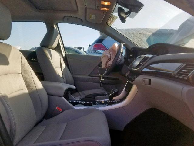 1HGCR2F95HA002385 - 2017 HONDA ACCORD EXL GRAY photo 5