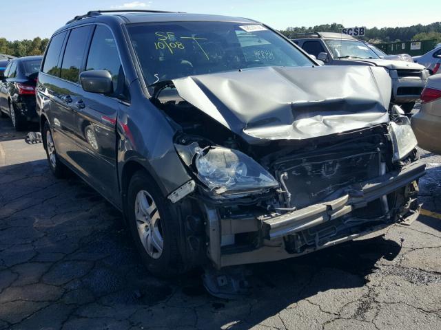 5FNRL38737B429923 - 2007 HONDA ODYSSEY EX GRAY photo 1