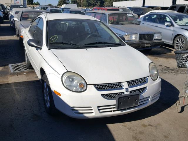 1B3ES56C05D173808 - 2005 DODGE NEON SXT WHITE photo 1