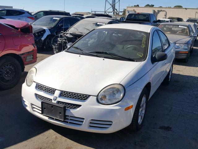 1B3ES56C05D173808 - 2005 DODGE NEON SXT WHITE photo 2