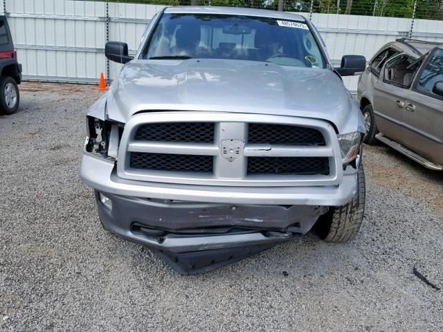 1C6RD6GT3CS137240 - 2012 DODGE RAM 1500 S SILVER photo 9