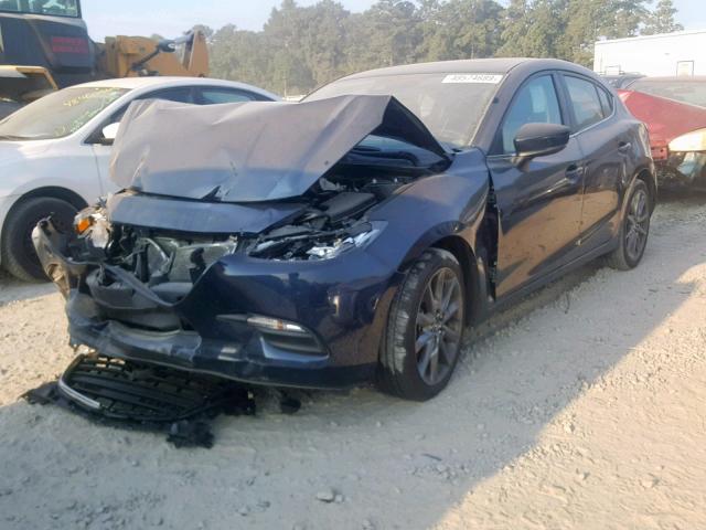 3MZBN1L38JM266643 - 2018 MAZDA 3 TOURING BLUE photo 2