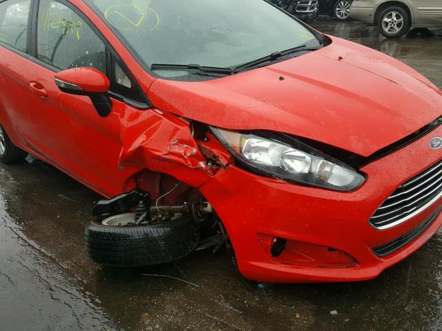 3FADP4EJ1EM160596 - 2014 FORD FIESTA SE RED photo 9