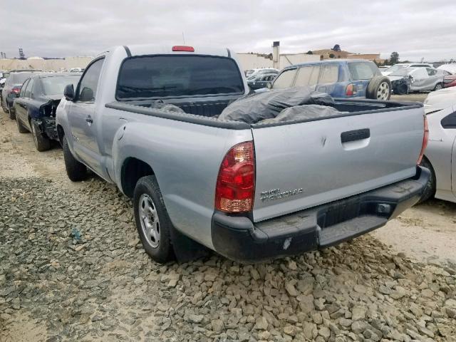 5TENX22N46Z216884 - 2006 TOYOTA TACOMA SILVER photo 3