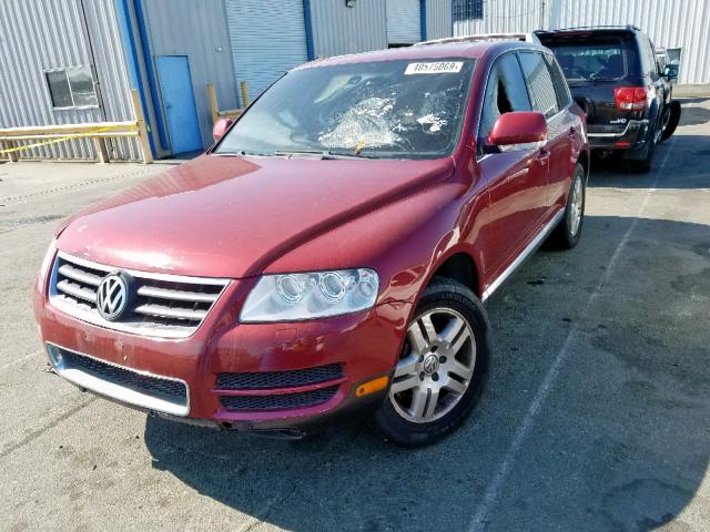 WVGCM77L14D042200 - 2004 VOLKSWAGEN TOUAREG 4. BURGUNDY photo 2