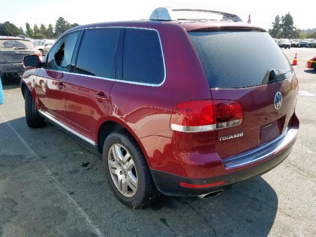 WVGCM77L14D042200 - 2004 VOLKSWAGEN TOUAREG 4. BURGUNDY photo 3