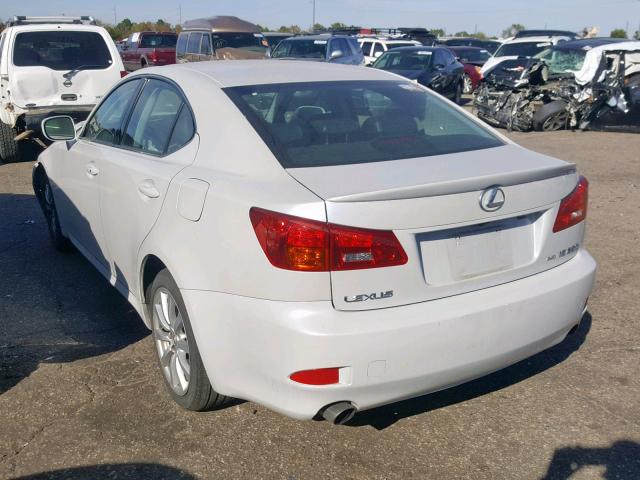 JTHCK262265006355 - 2006 LEXUS IS 250 WHITE photo 3