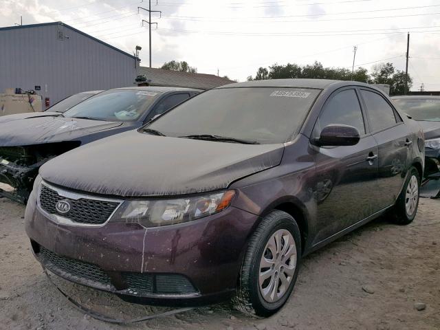 KNAFU4A2XB5402780 - 2011 KIA FORTE EX MAROON photo 2