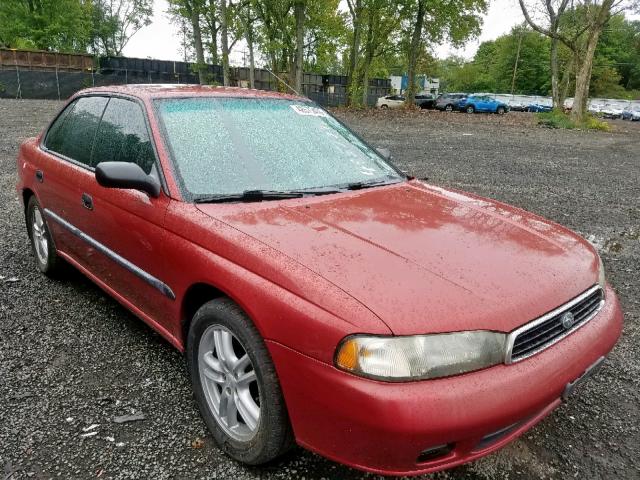 4S3BD4353V7207783 - 1997 SUBARU LEGACY L RED photo 1