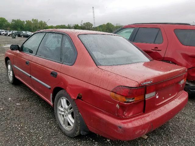 4S3BD4353V7207783 - 1997 SUBARU LEGACY L RED photo 3