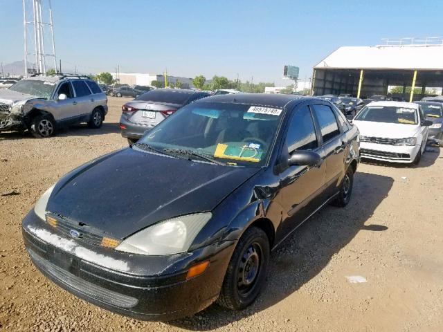 1FAFP33P24W130757 - 2004 FORD FOCUS LX BLACK photo 2