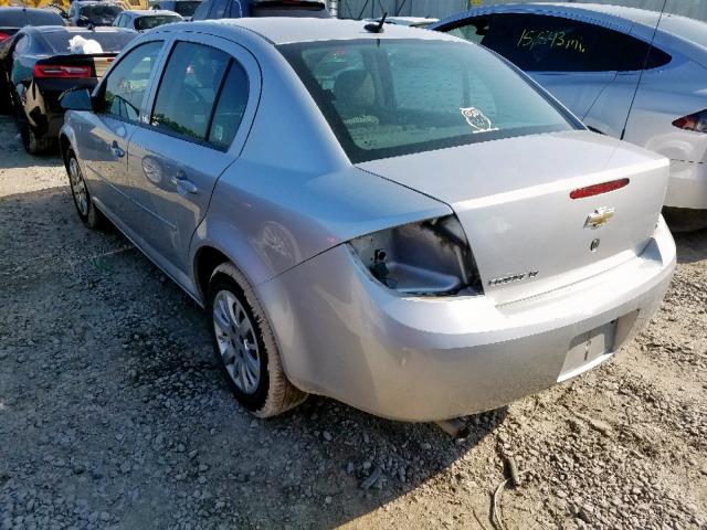 1G1AD5F54A7199354 - 2010 CHEVROLET COBALT 1LT SILVER photo 3