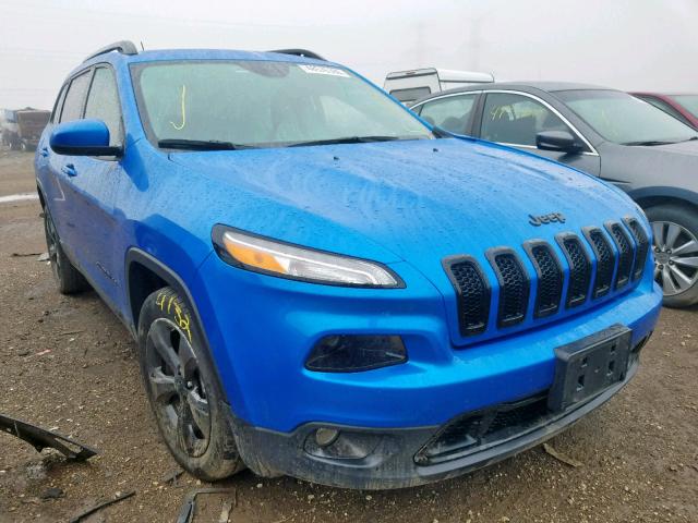 1C4PJLCB1JD552367 - 2018 JEEP CHEROKEE L BLUE photo 1