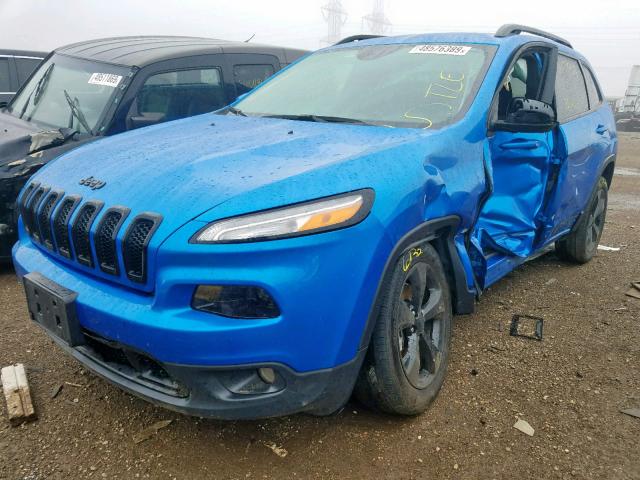 1C4PJLCB1JD552367 - 2018 JEEP CHEROKEE L BLUE photo 2